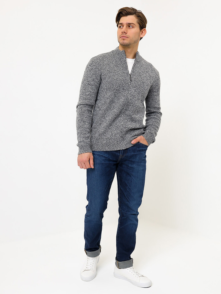 G139-RC03 (чёрный/серый) Кардиган мужской