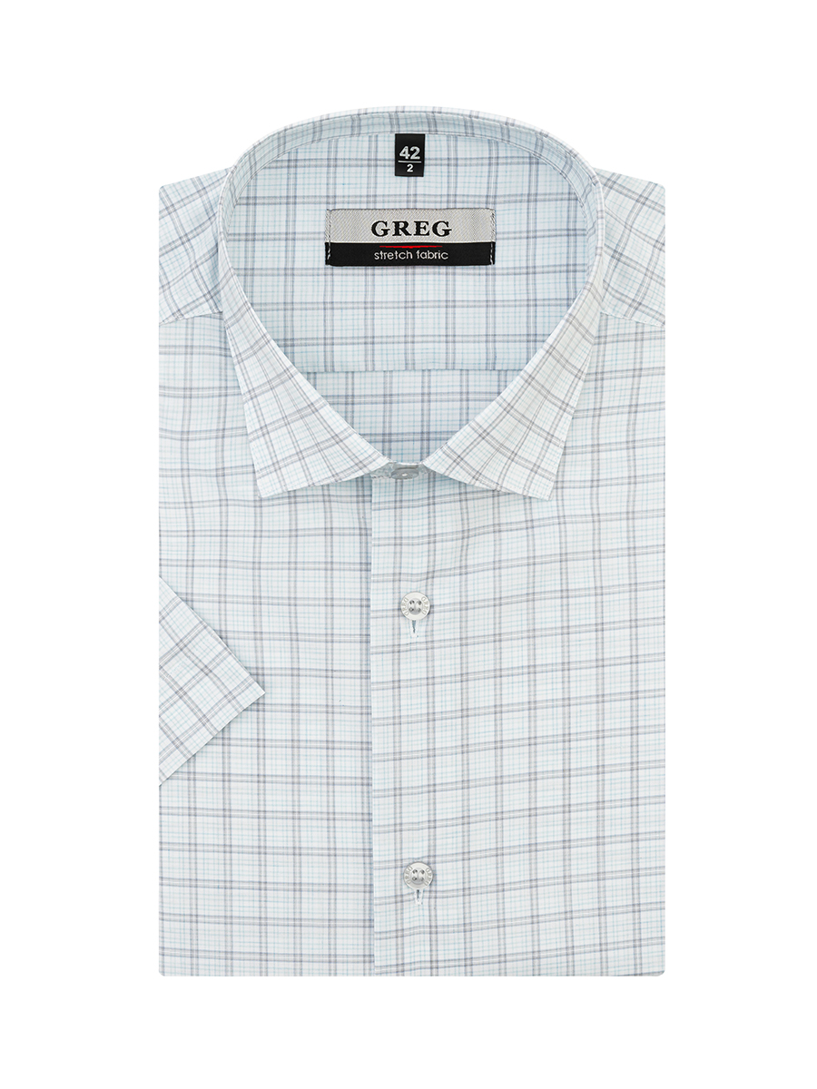 235/107/8739/Z STRETCH Сорочка мужская короткий рукав