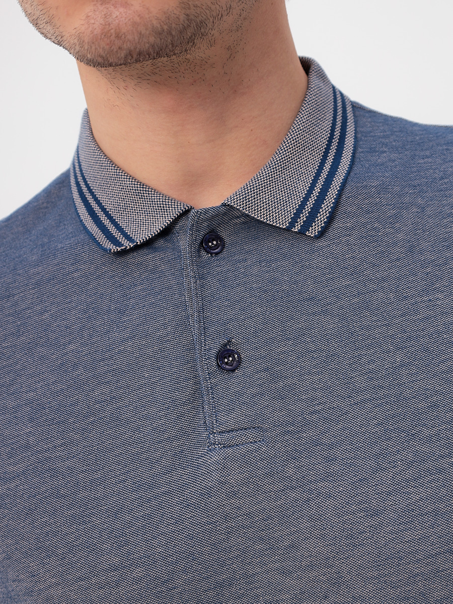 G144V-PH4-OZ5 (коричневый) Джемпер мужской с воротником поло короткий рукав