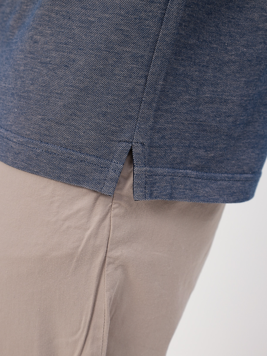 G144V-PH4-OZ5 (коричневый) Джемпер мужской с воротником поло короткий рукав