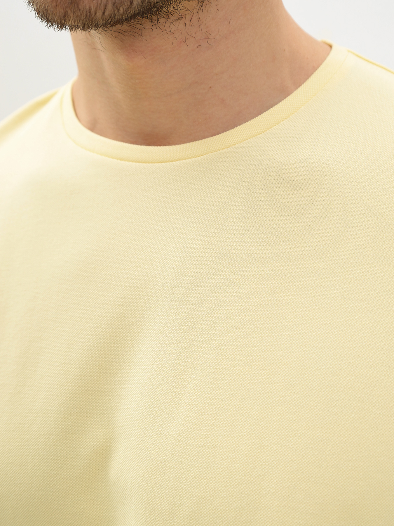 G145-PO4T-SA0048 (лимон) Футболка мужская короткий рукав