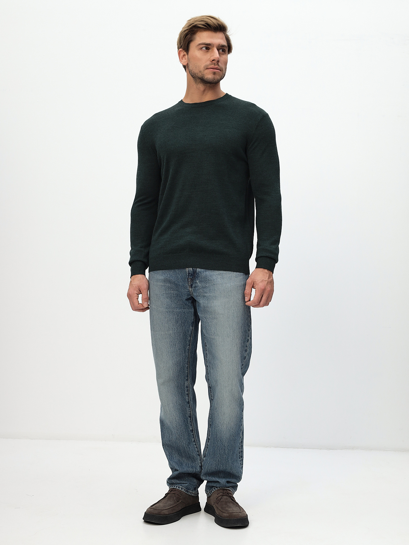 G121-CT 205438 (зелёный) Джемпер мужской