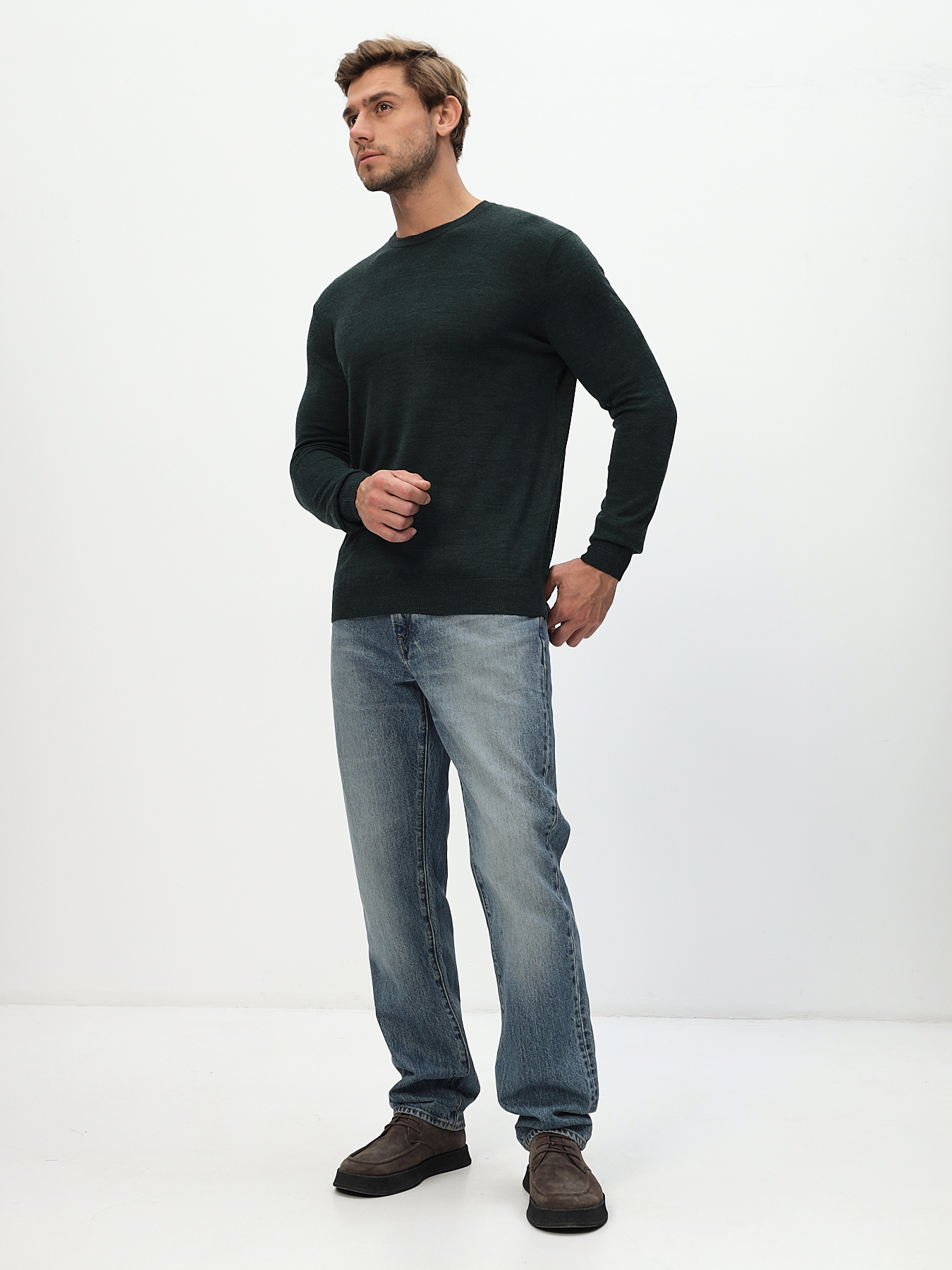 G121-CT 205438 (зелёный) Джемпер мужской