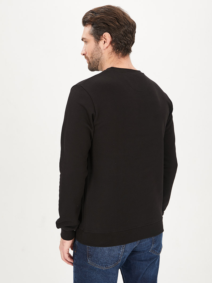 G121-RD-6012_R (чёрный) Свитшот мужской