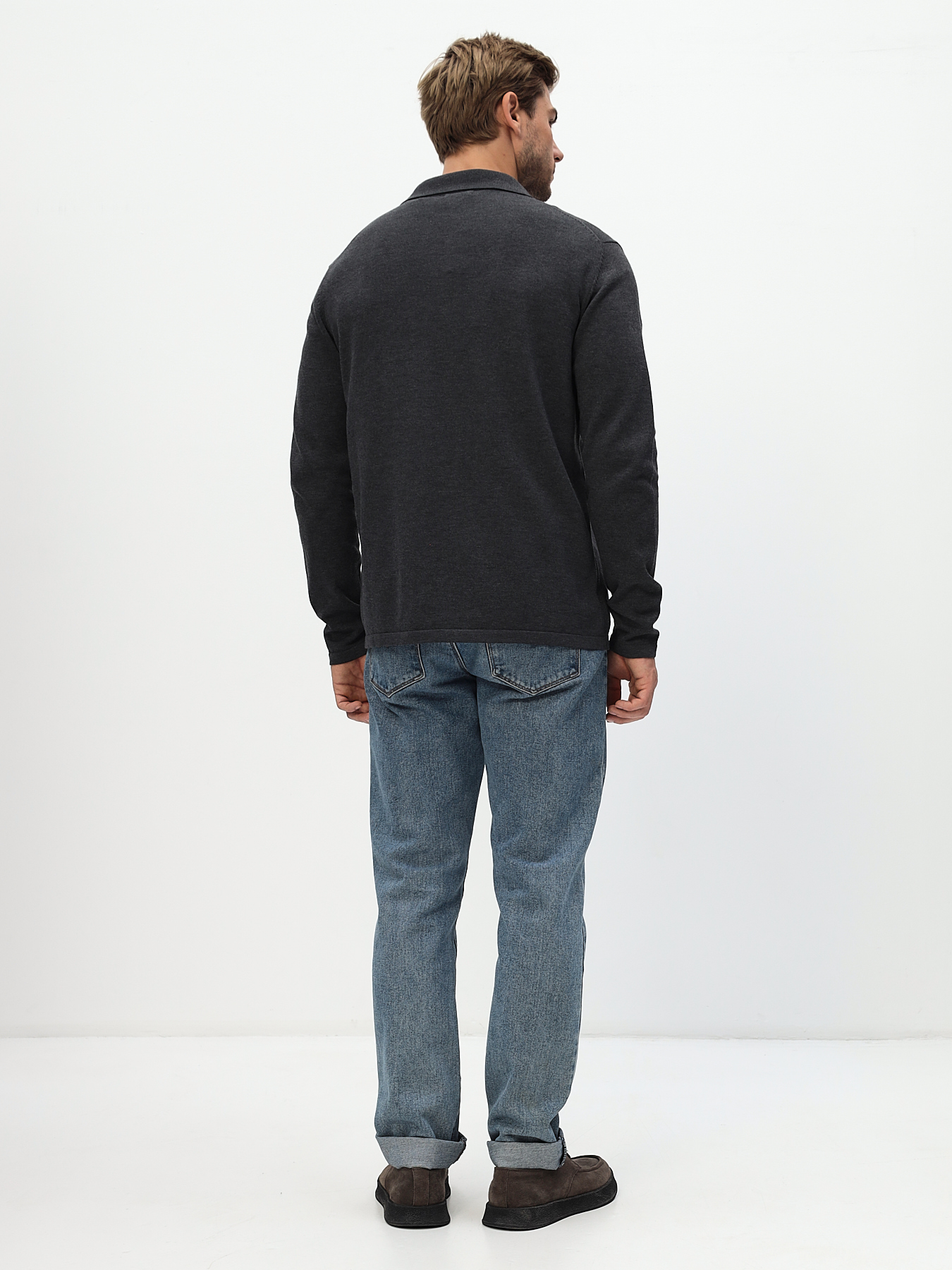 G148-TB (графит) Кардиган мужской