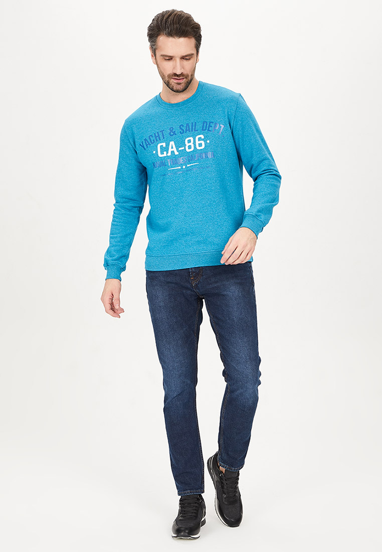 G121-Yacht_R (бирюза) Свитшот мужской