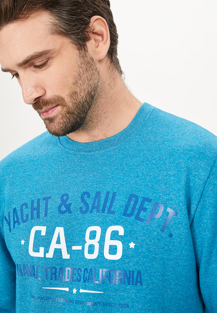 G121-Yacht_R (бирюза) Свитшот мужской