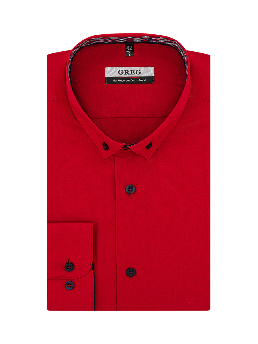 630/139/RED/Z/b/1p Сорочка мужская длинный рукав