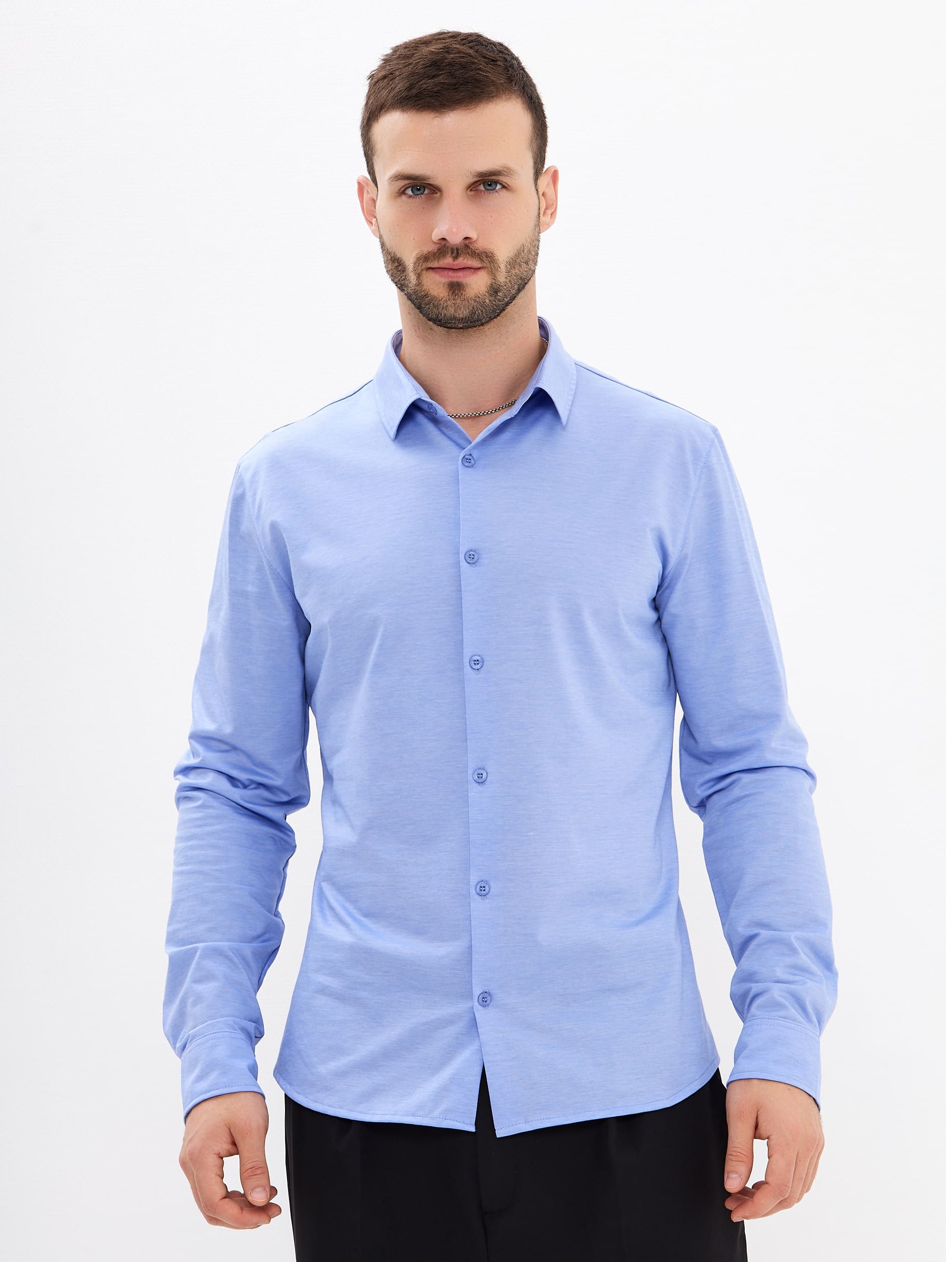 SK223/131/1629/SZR Рубашка трикотажная мужская