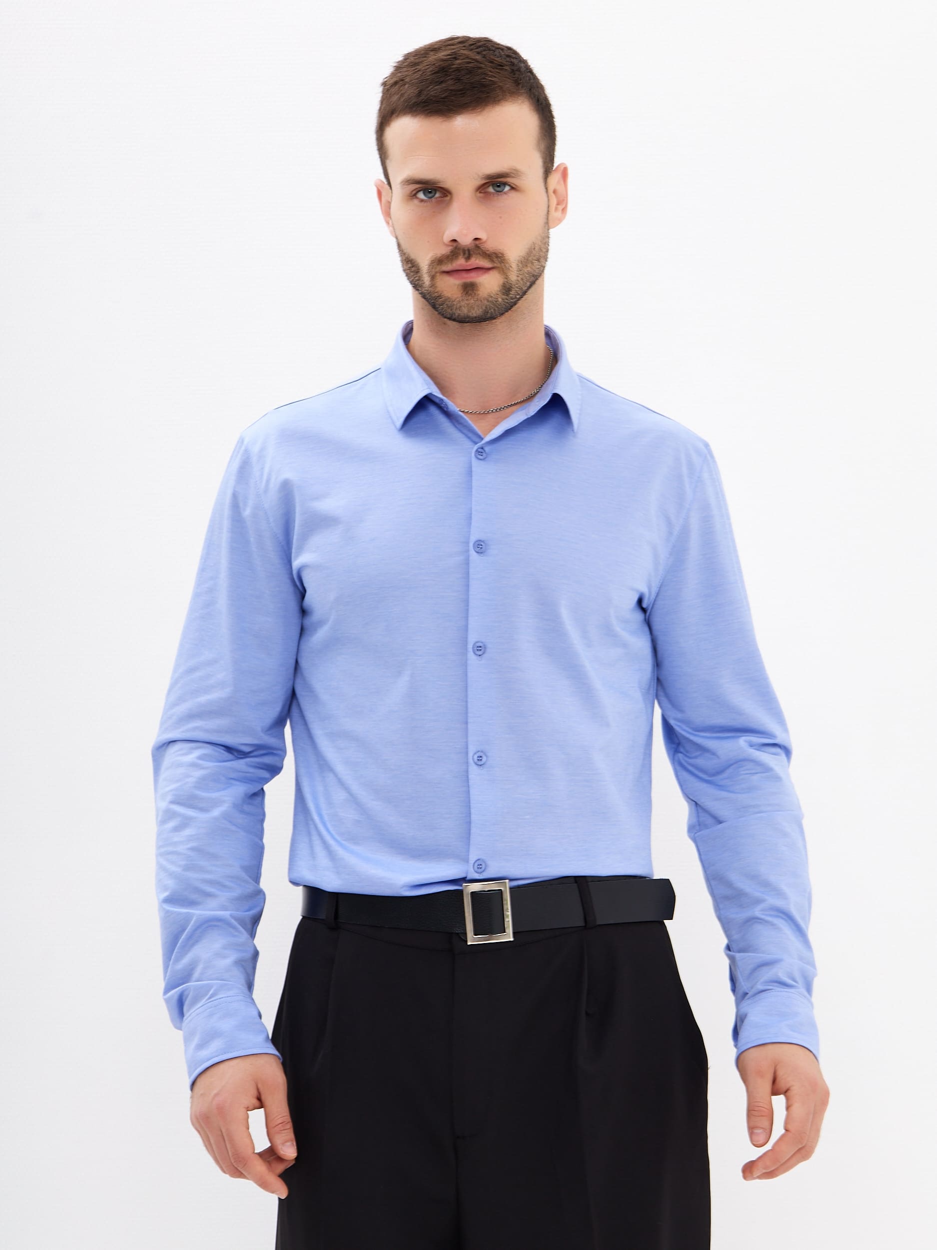 SK223/131/1629/SZR Рубашка трикотажная мужская