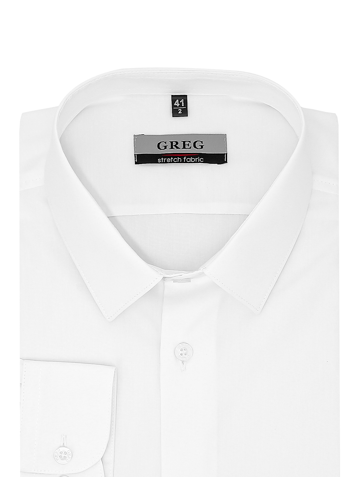 100/238/WH/SZR STRETCH Сорочка мужская длинный рукав