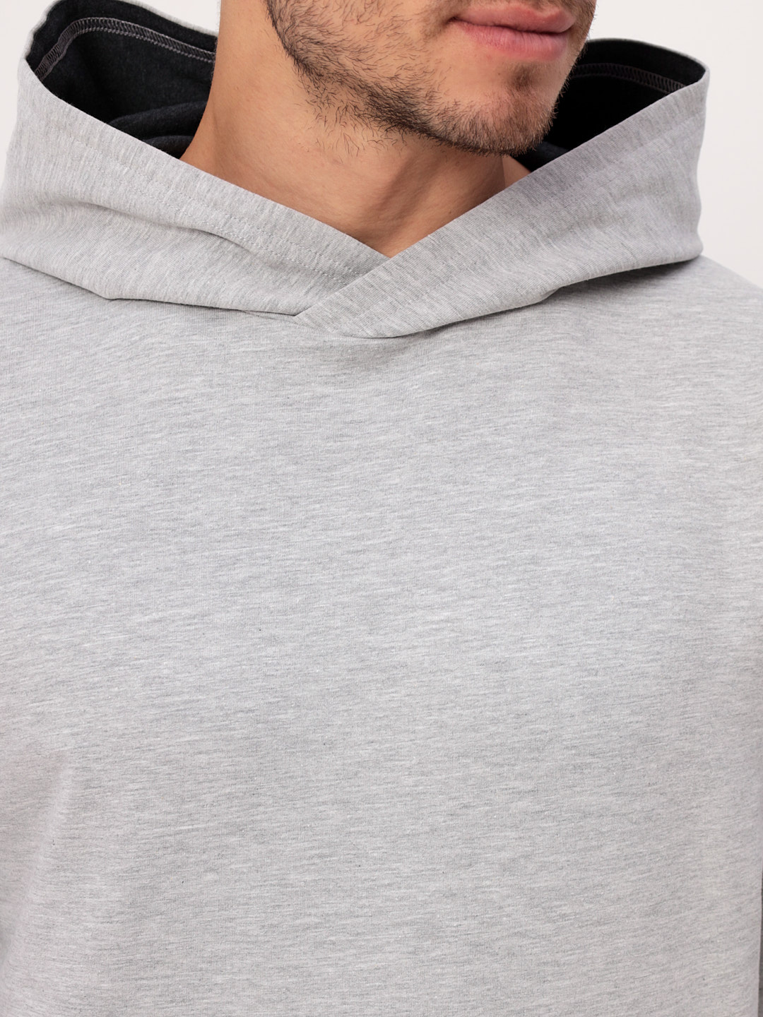 G171-OZ02-28 (св.серый м.) Худи мужское