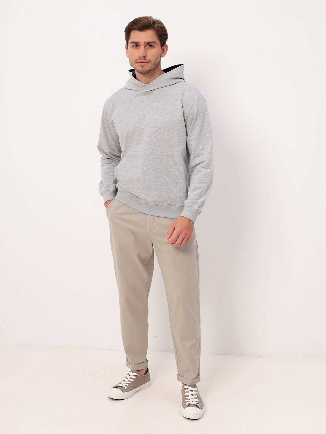 G171-OZ02-28 (св.серый м.) Худи мужское