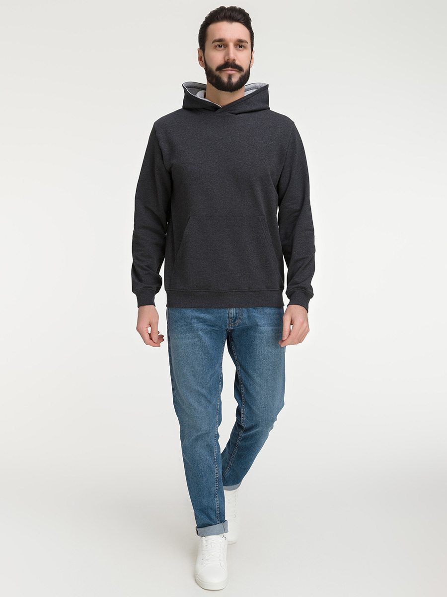 G171-OZ02-30 (антрацит м.) Худи мужское