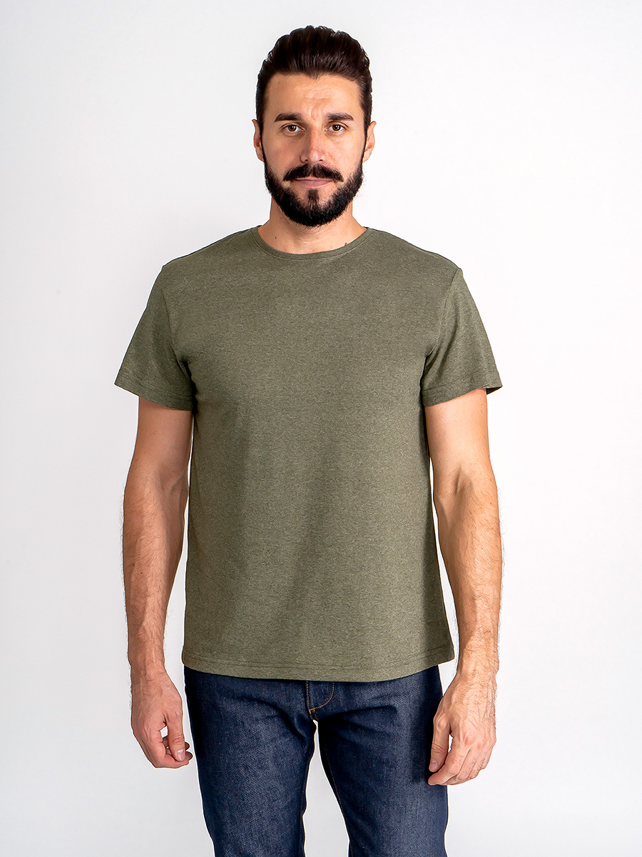 G145-RM-8004 (хакки м.) Футболка мужская короткий рукав