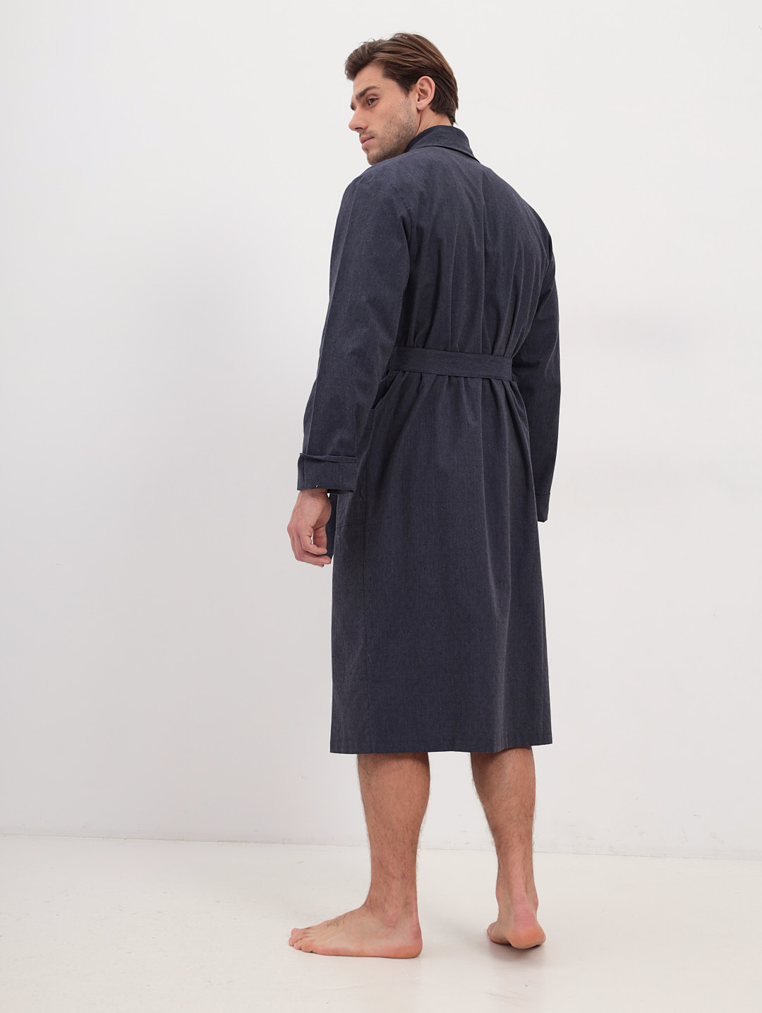 GH-170-9228-2-т.серый Халат муж.