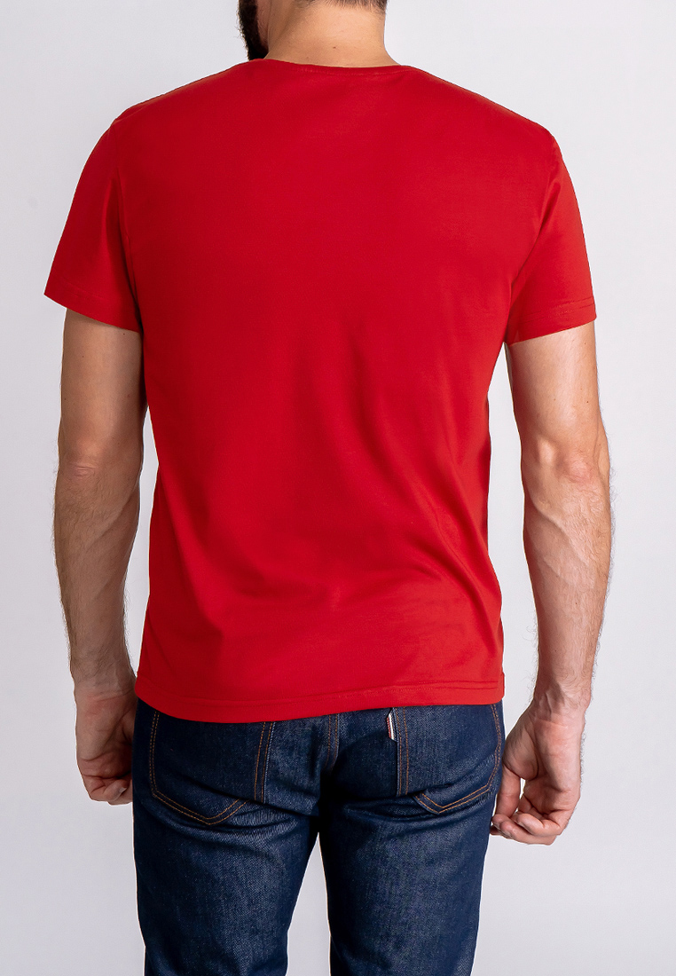 G145-RD-1056 (красный) Футболка мужская короткий рукав