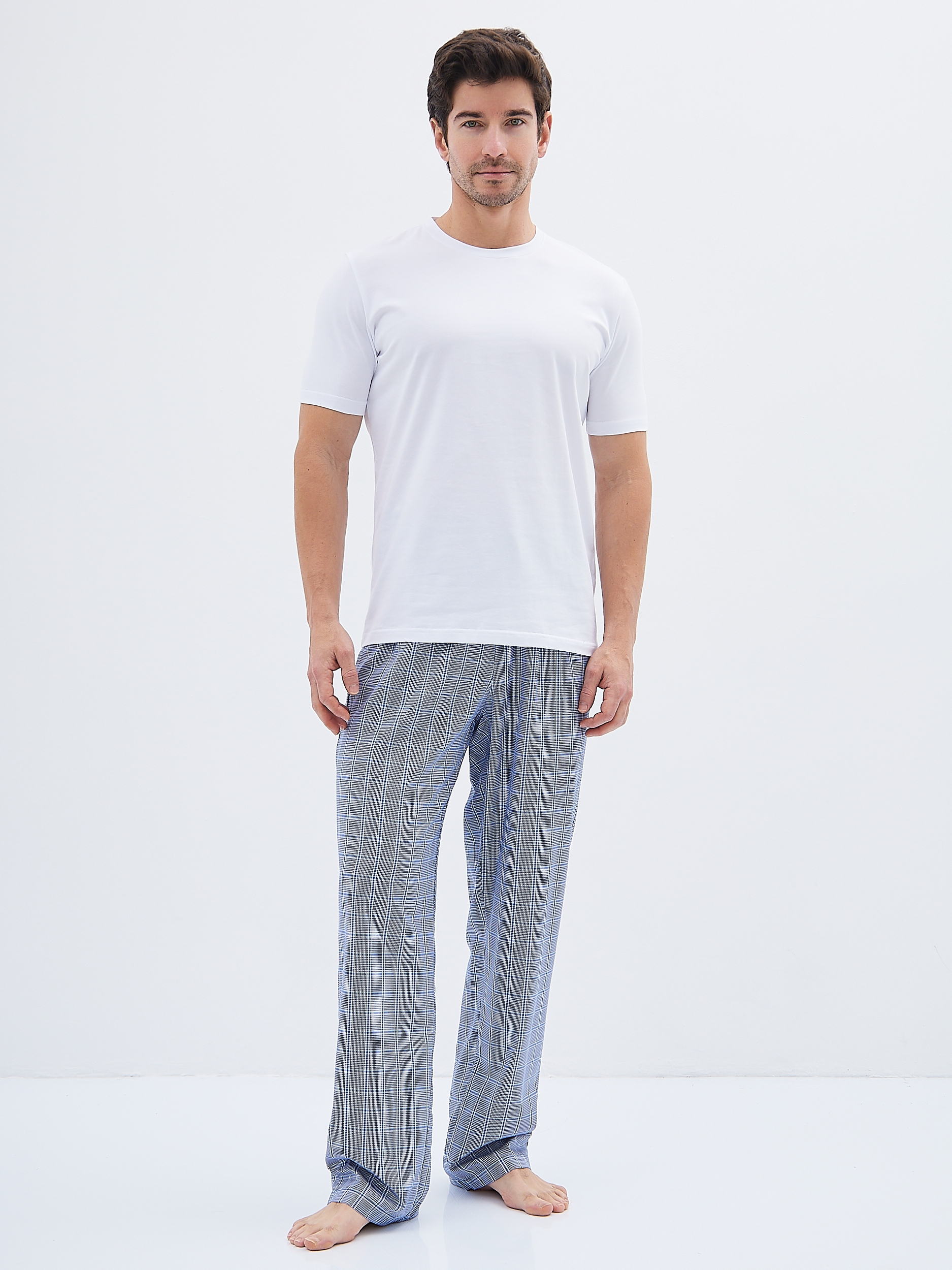 GH-171-9058-голубой Брюки мужские