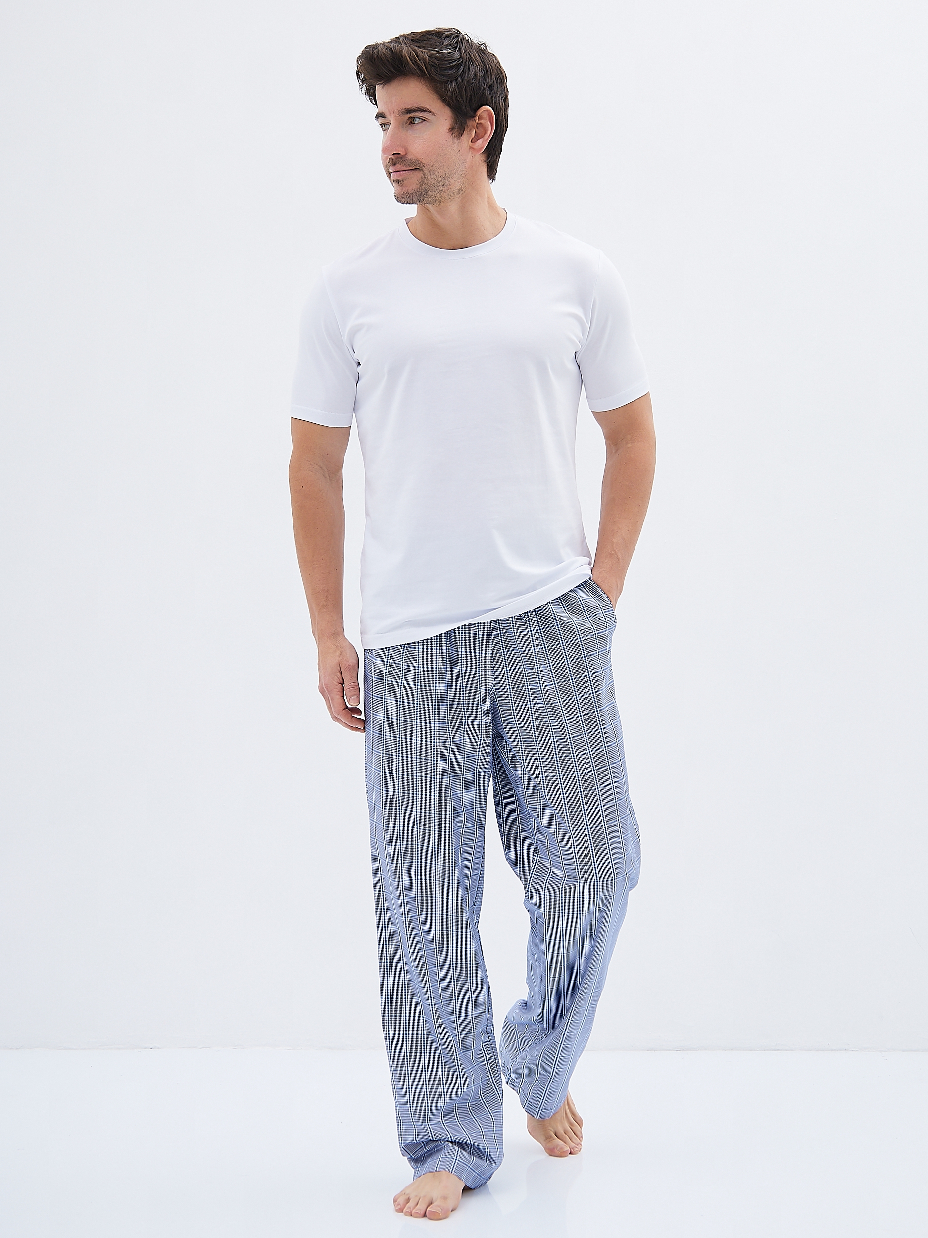 GH-171-9058-голубой Брюки мужские