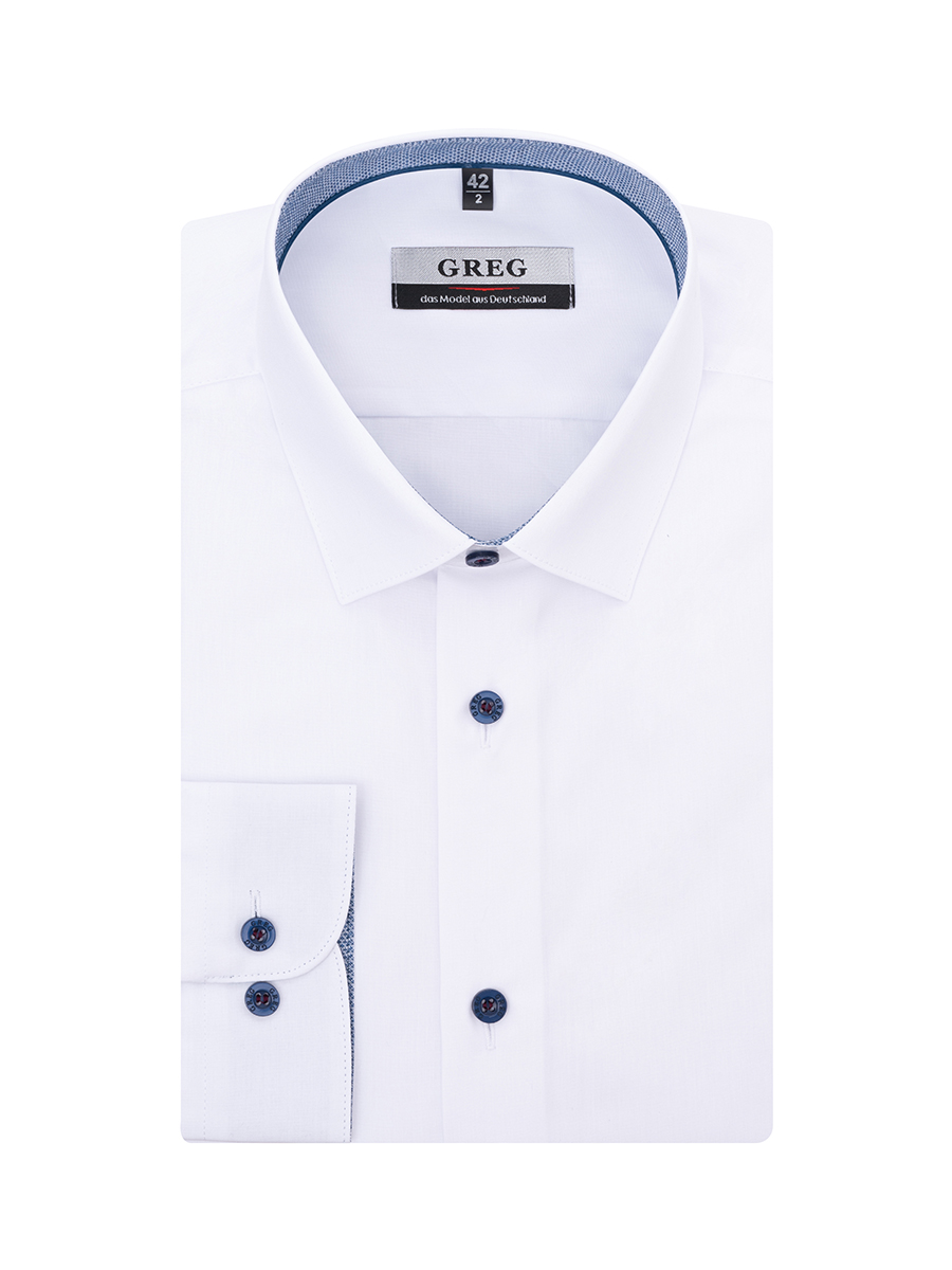 100/239/WH/Z/12p Сорочка мужская длинный рукав