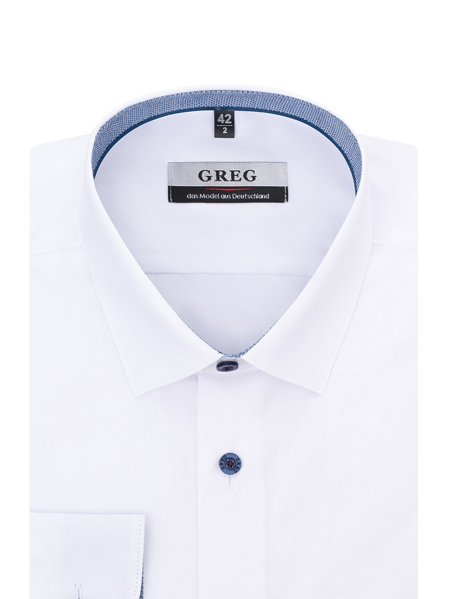 100/239/WH/Z/12p Сорочка мужская длинный рукав