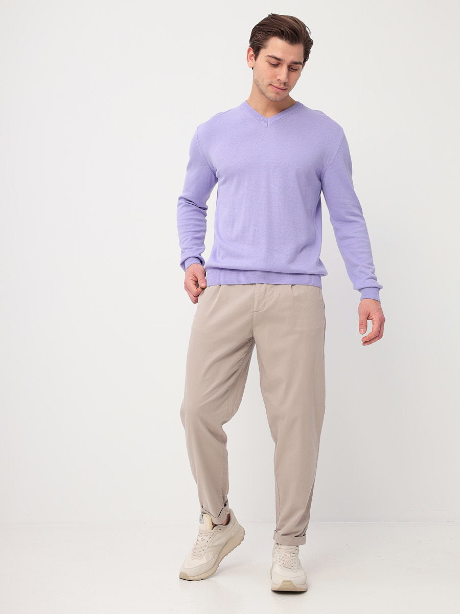 G124-AC705 (сирень м.) Джемпер мужской