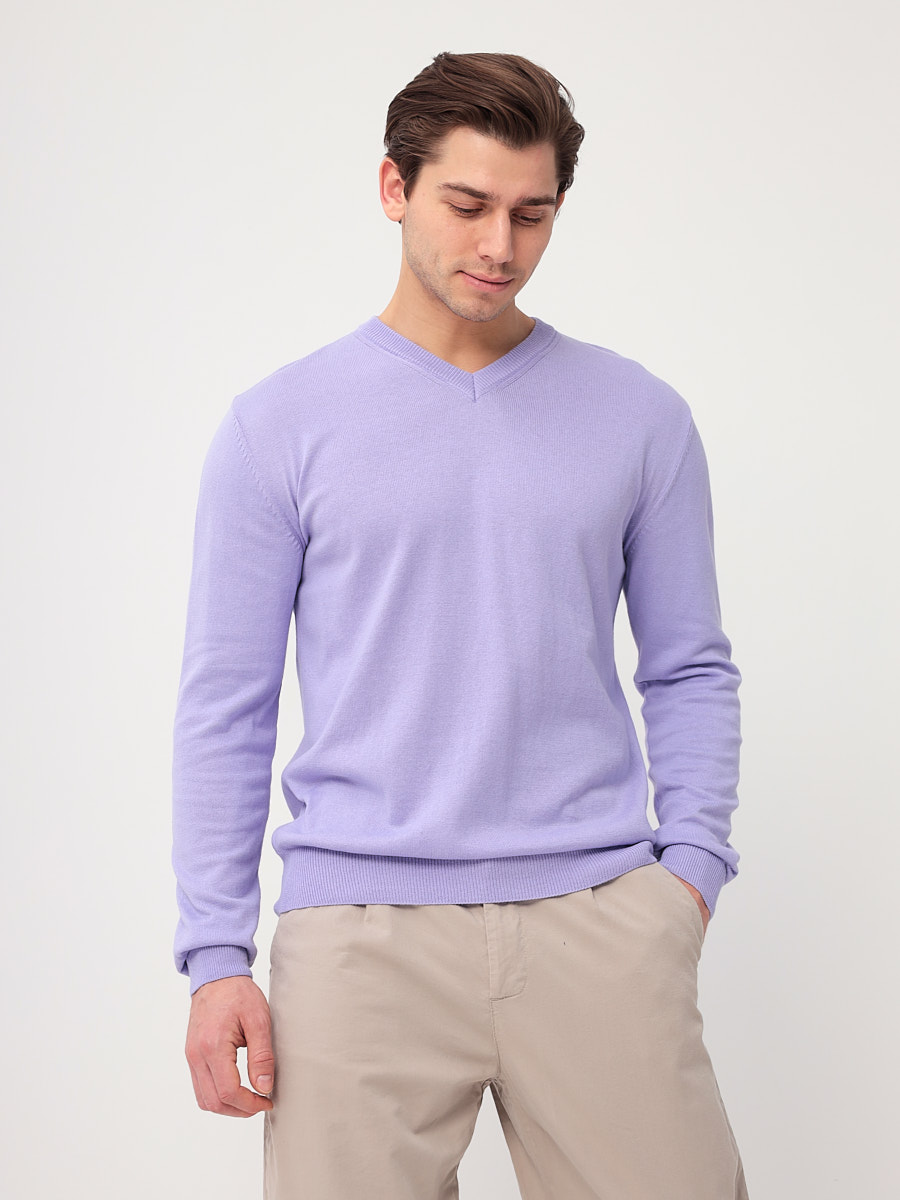 G124-AC705 (сирень м.) Джемпер мужской