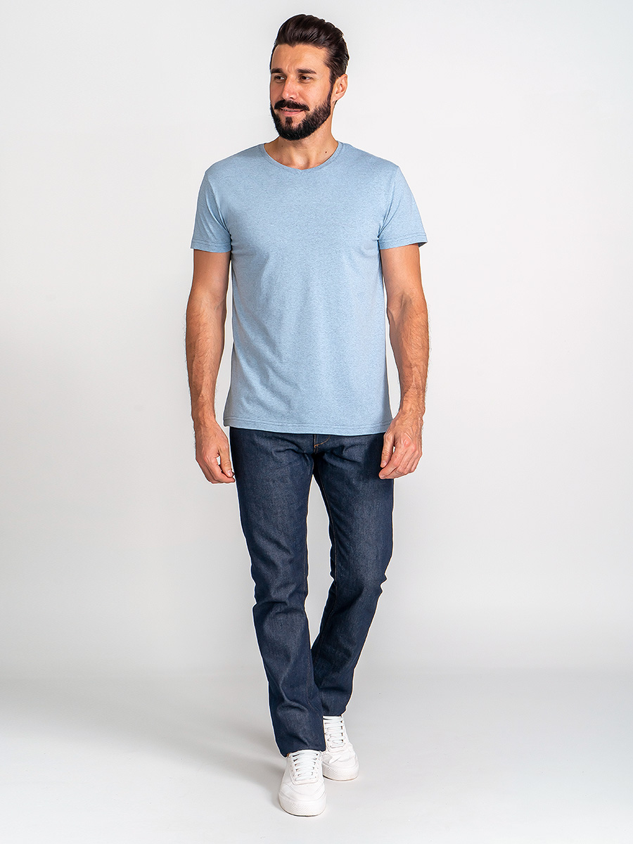 G146-RM-3001_R (серо-голуб м.) Футболка мужская короткий рукав