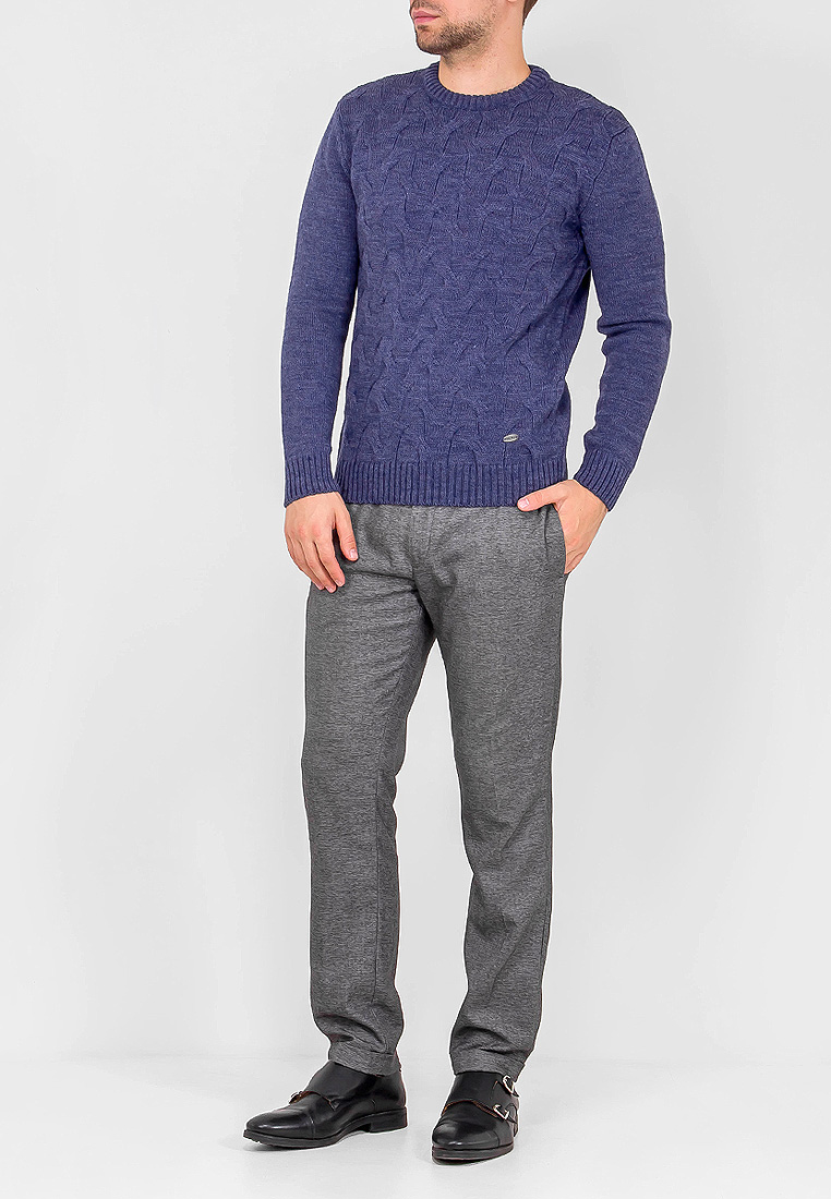 G121-07-косы D8 (джинс) Джемпер мужской