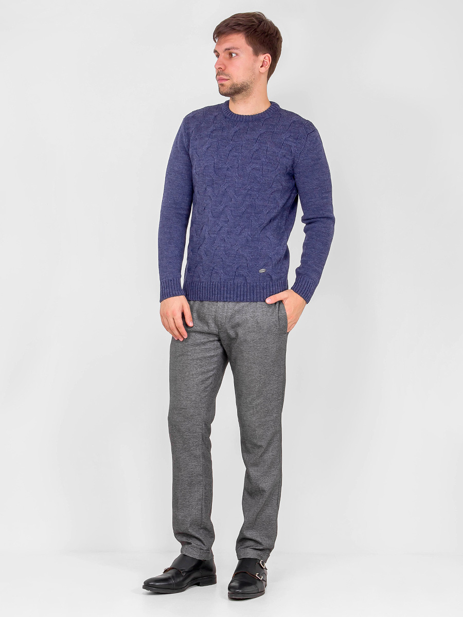 G121-07-косы D8 (джинс) Джемпер мужской
