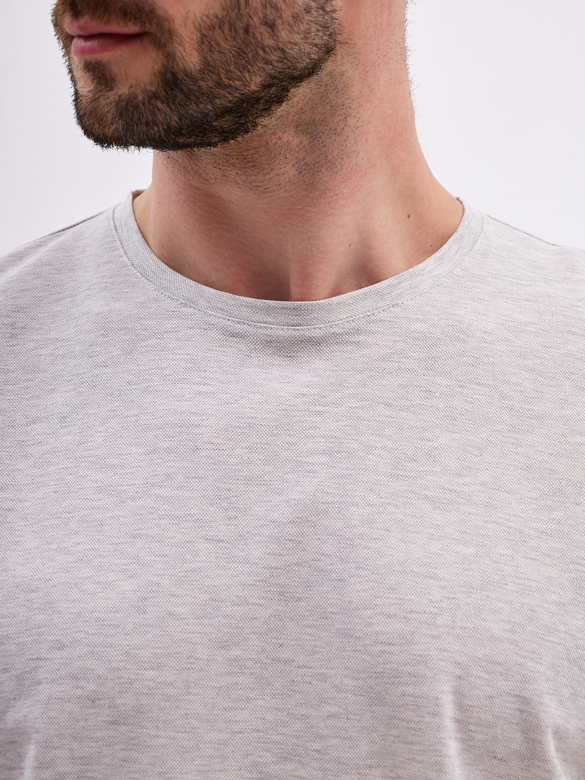 G145-PM4T-LT4403 (св.серый) Футболка мужская короткий рукав