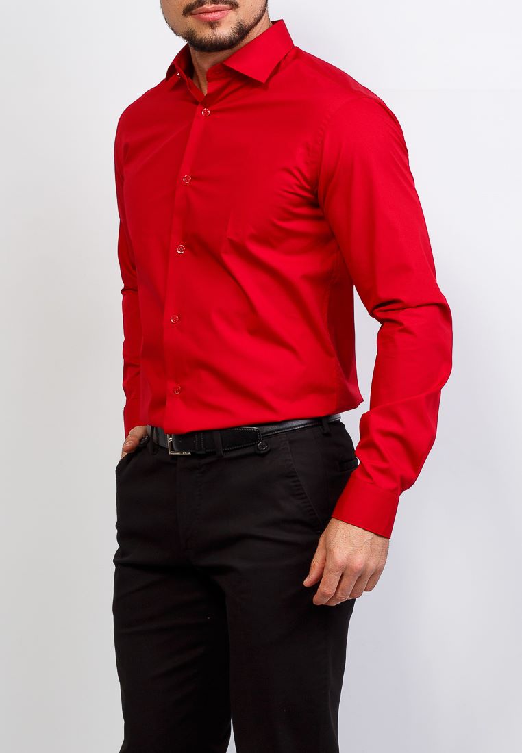630/139/RED/Z Сорочка мужская длинный рукав