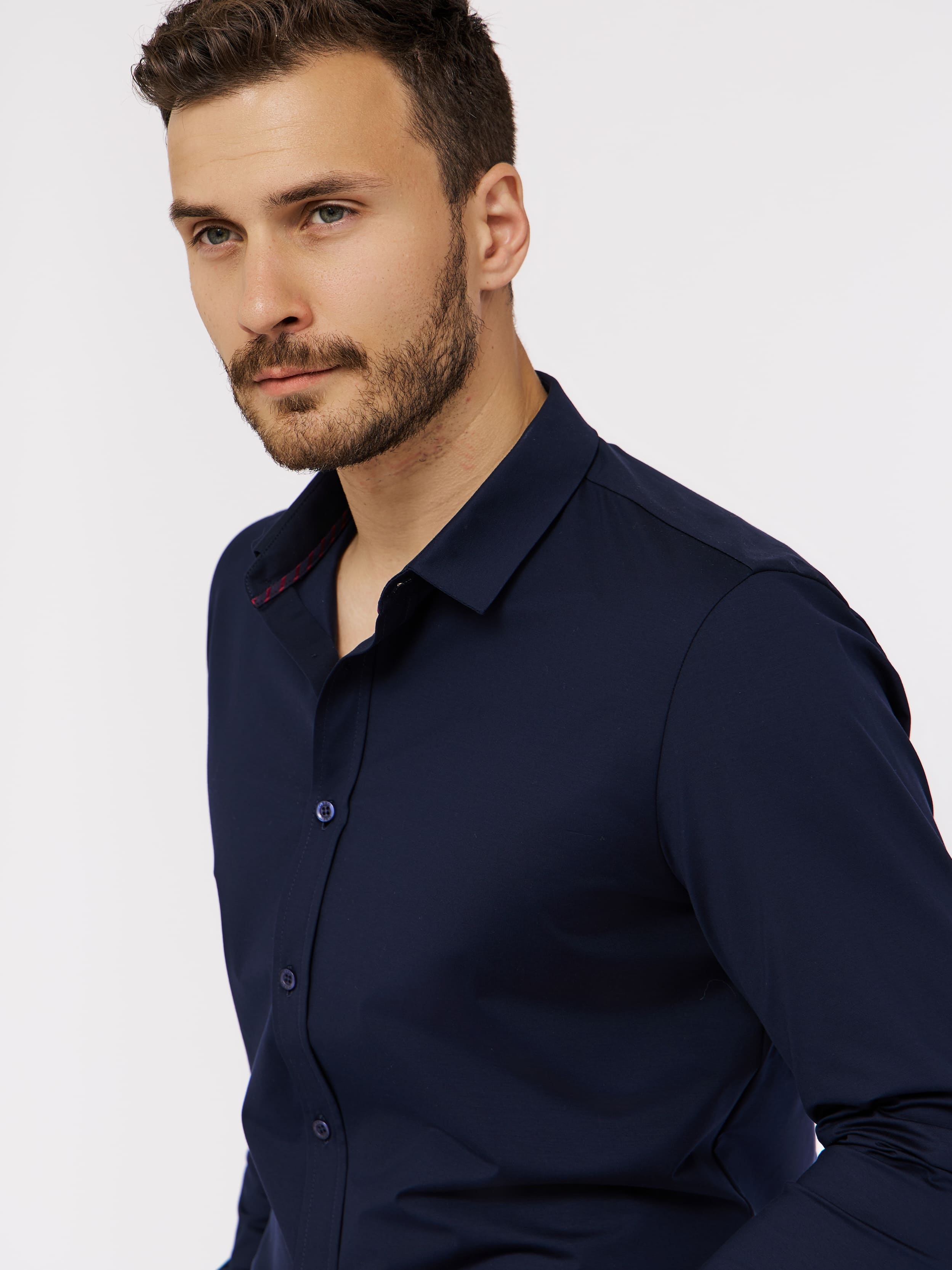 SK240/137/1054/ZN/1p STRETCH Рубашка трикотажная мужская