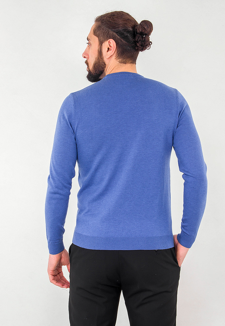 G121-135299 (голубой меланж) Джемпер мужской
