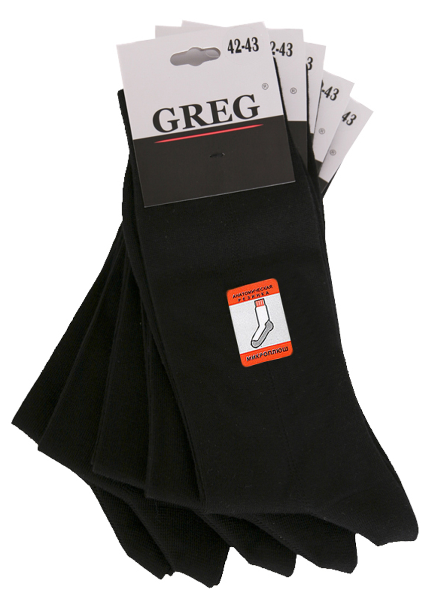 G-11/01 черный Носки мужские (в упаковке 5 пар)