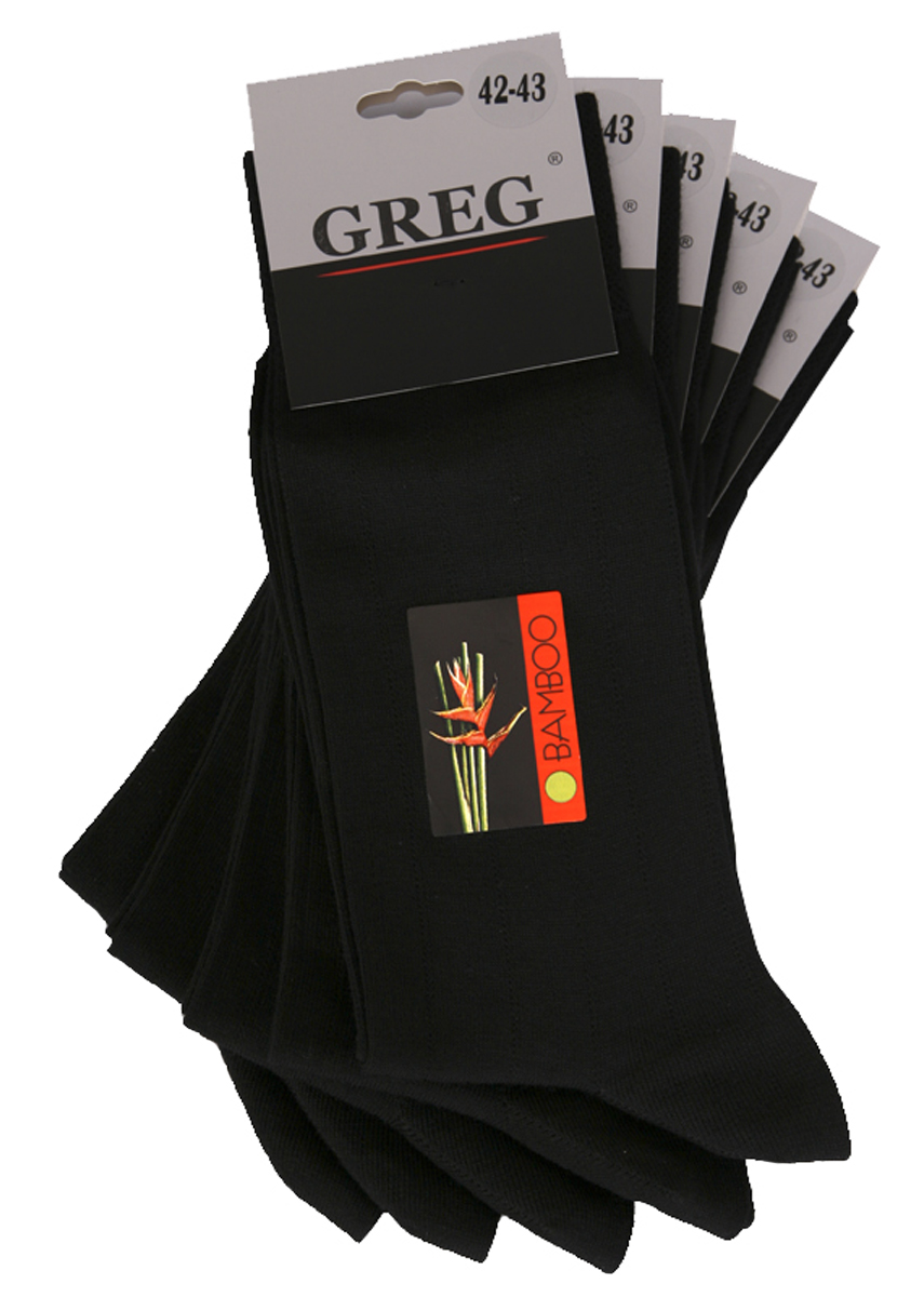 G-12/01 черный Носки мужские (в упаковке 5 пар)