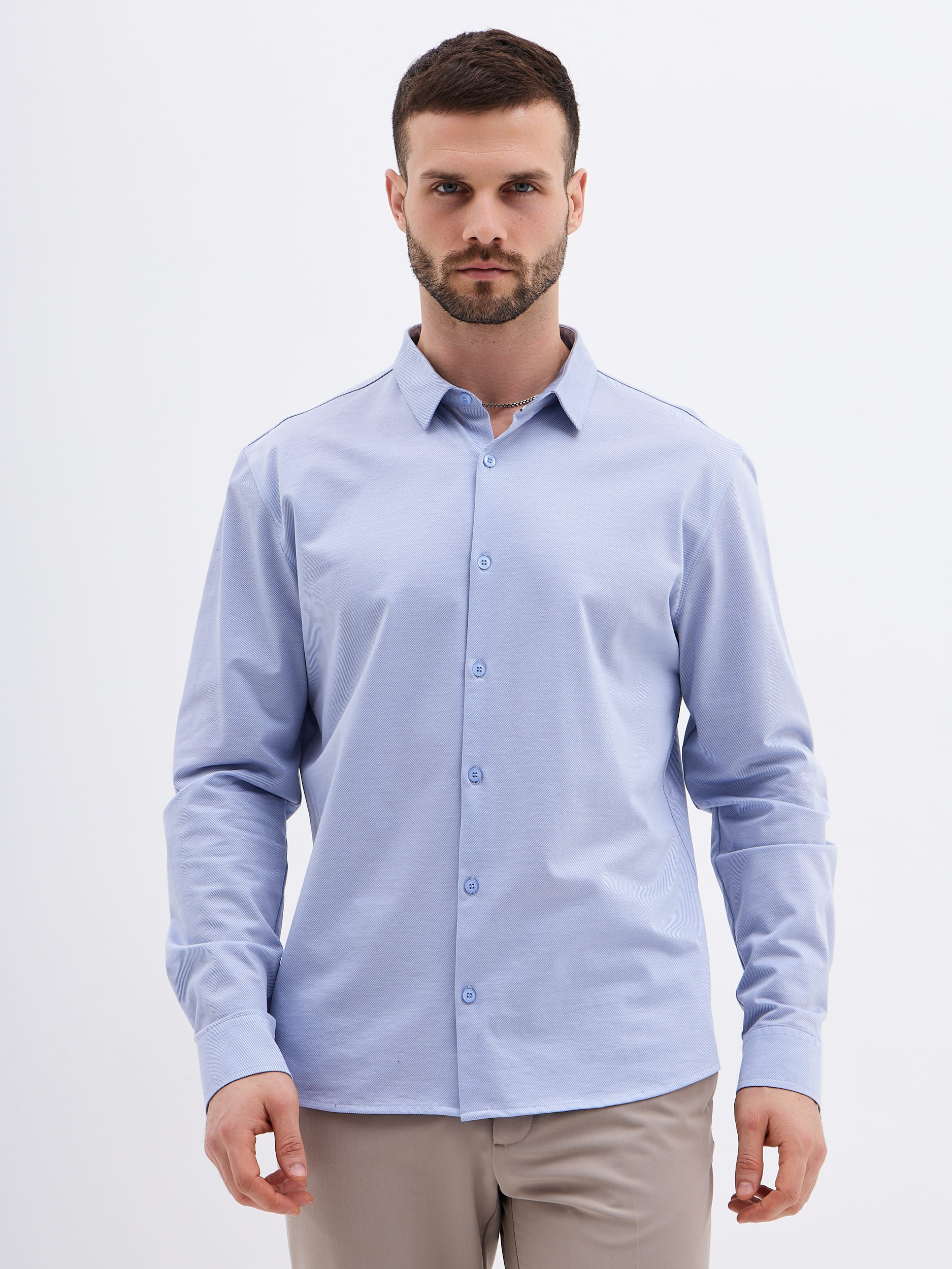 SK201/131/3929/ZN/1p Рубашка трикотажная мужская