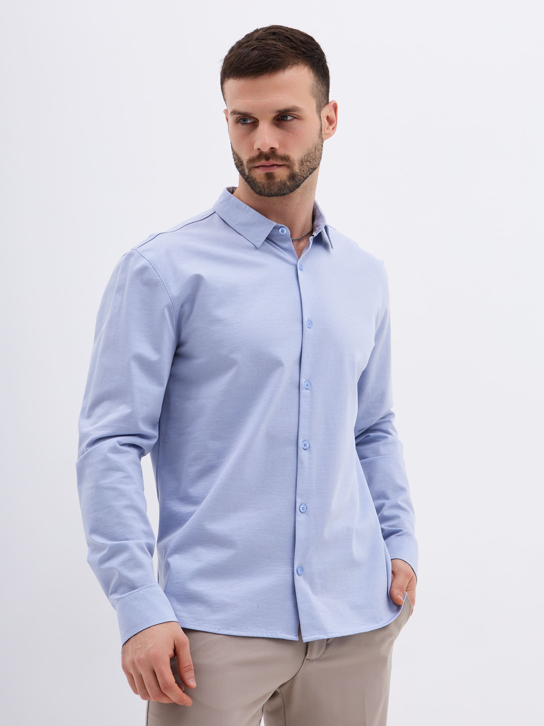 SK201/131/3929/ZN/1p Рубашка трикотажная мужская