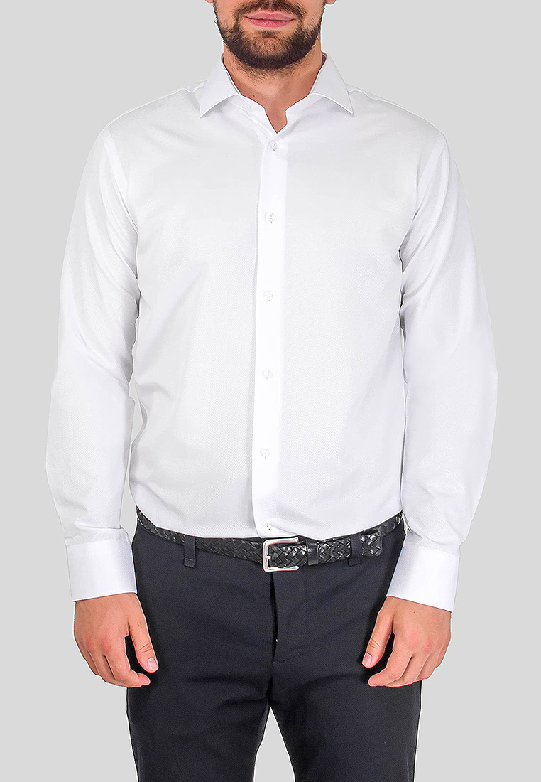 100/131/WHITE/Z Сорочка мужская длинный рукав