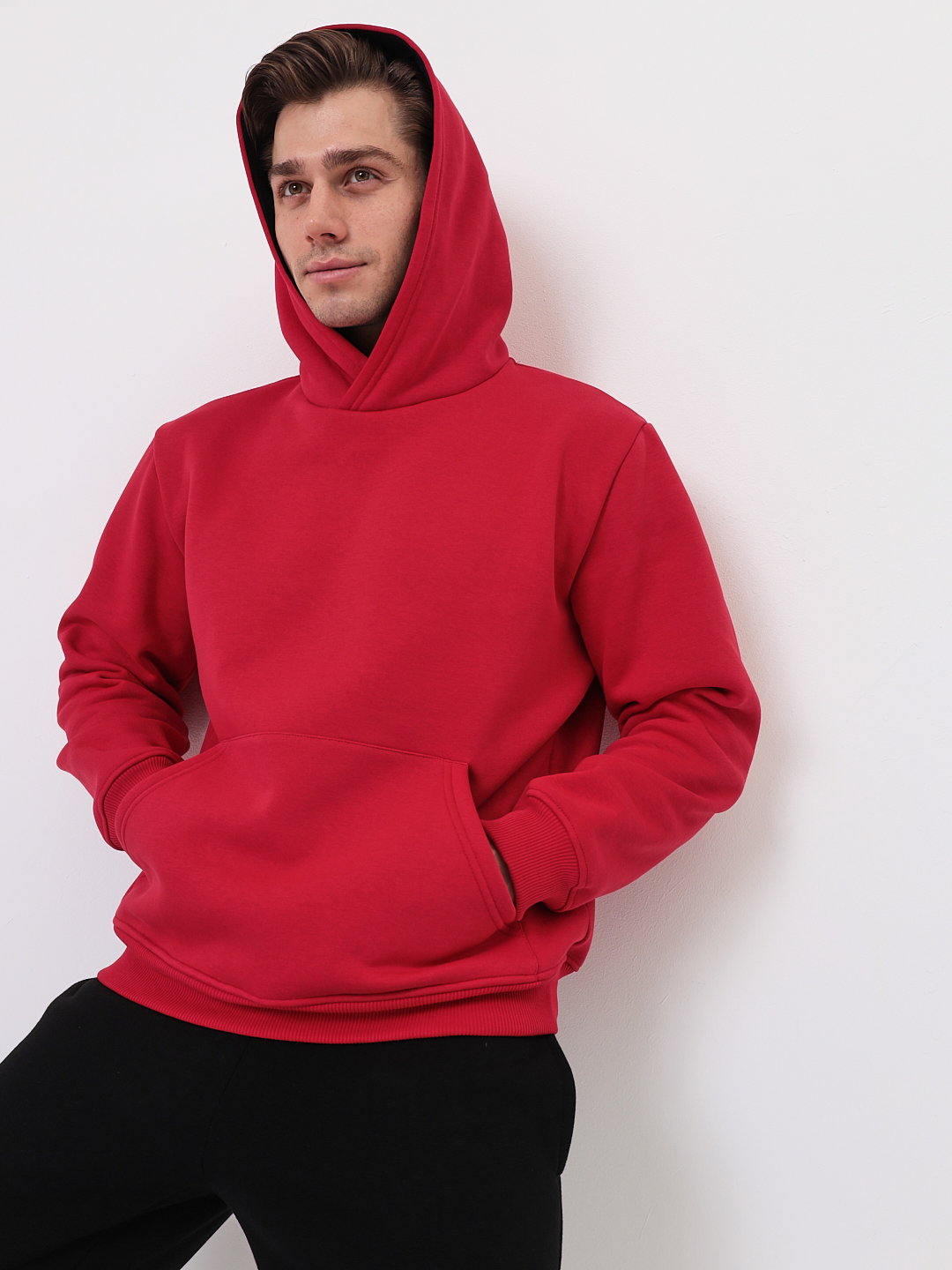 G171-OZ03B-44 (красный) Худи мужское