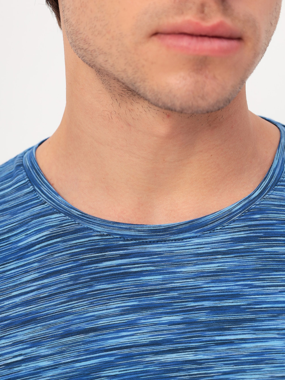 G165-KM-OR1030 (голубой) Футболка мужская длинный рукав