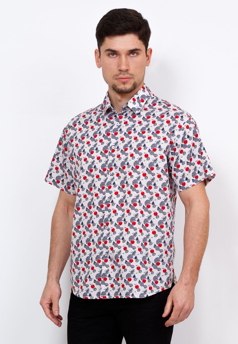 c123/05/12864/Z/C/1 Сорочка мужская короткий рукав