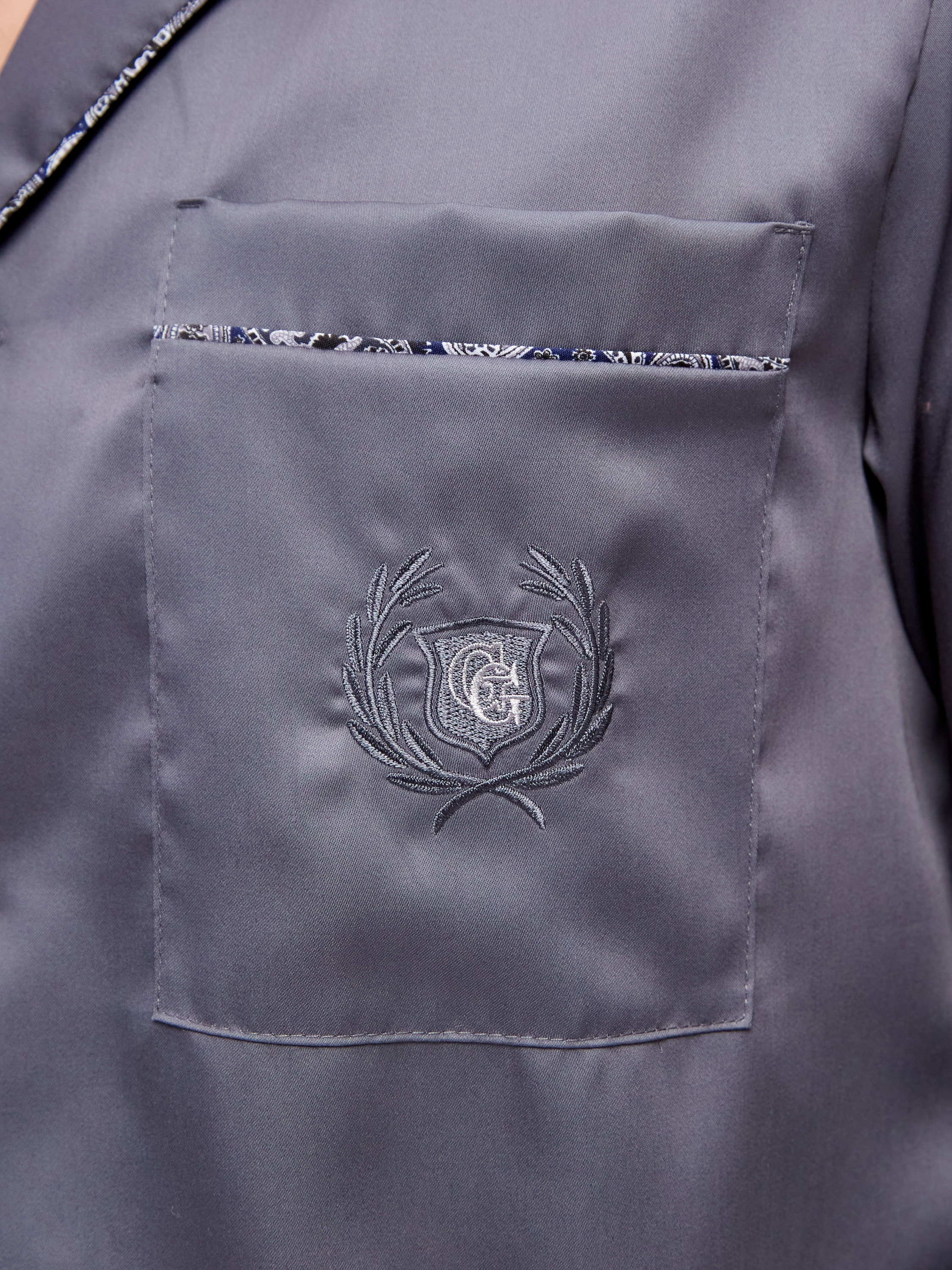 GH-172-D060-серый Пижама муж.