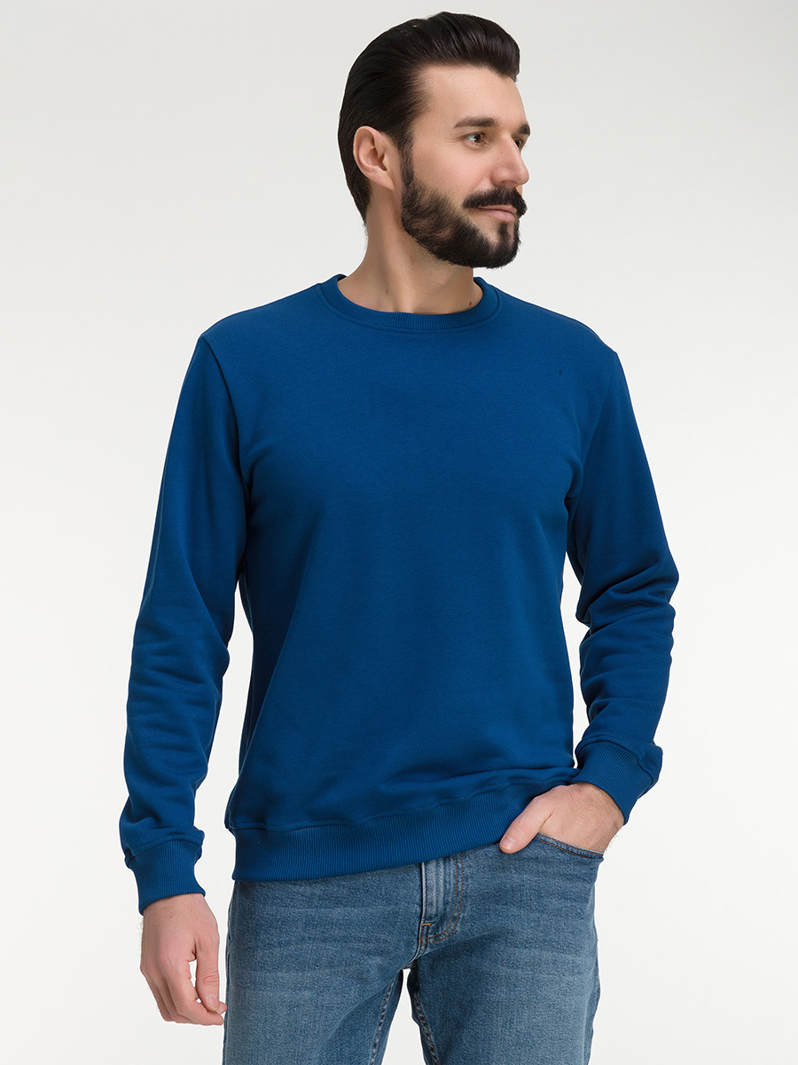 G121-OZ03-2020_R (синий) Свитшот мужской