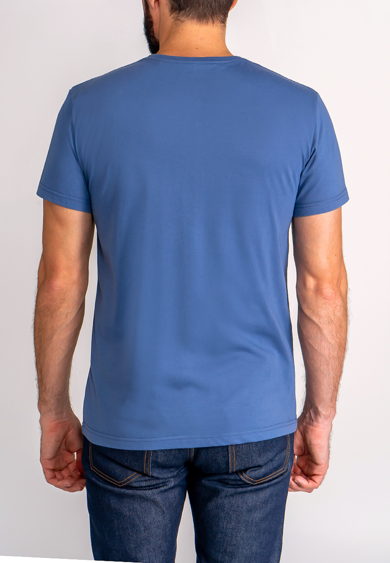 G146-RD-6035 (джинс) Футболка мужская короткий рукав