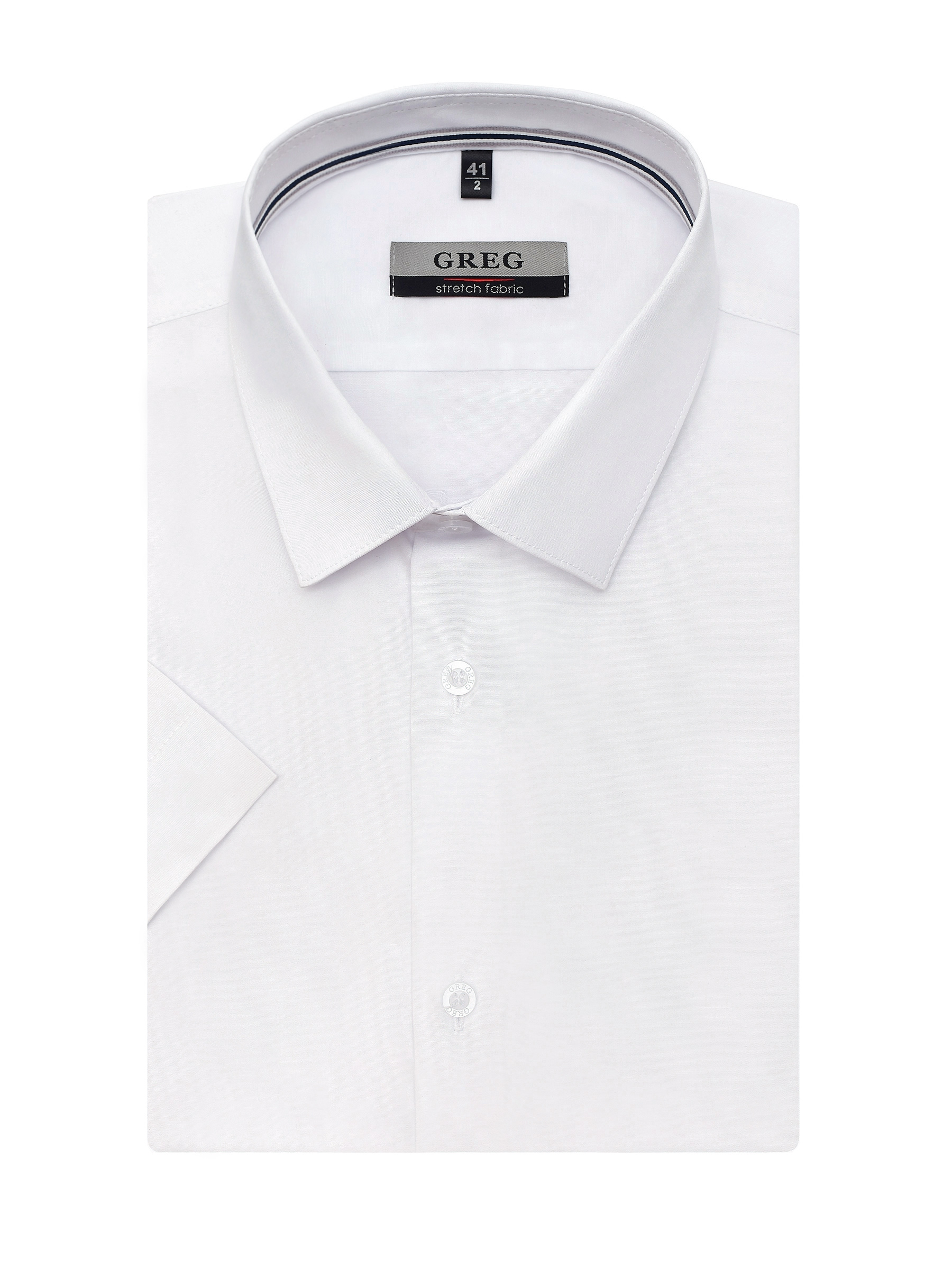 100/207/ZN/1p STRETCH Сорочка мужская короткий рукав