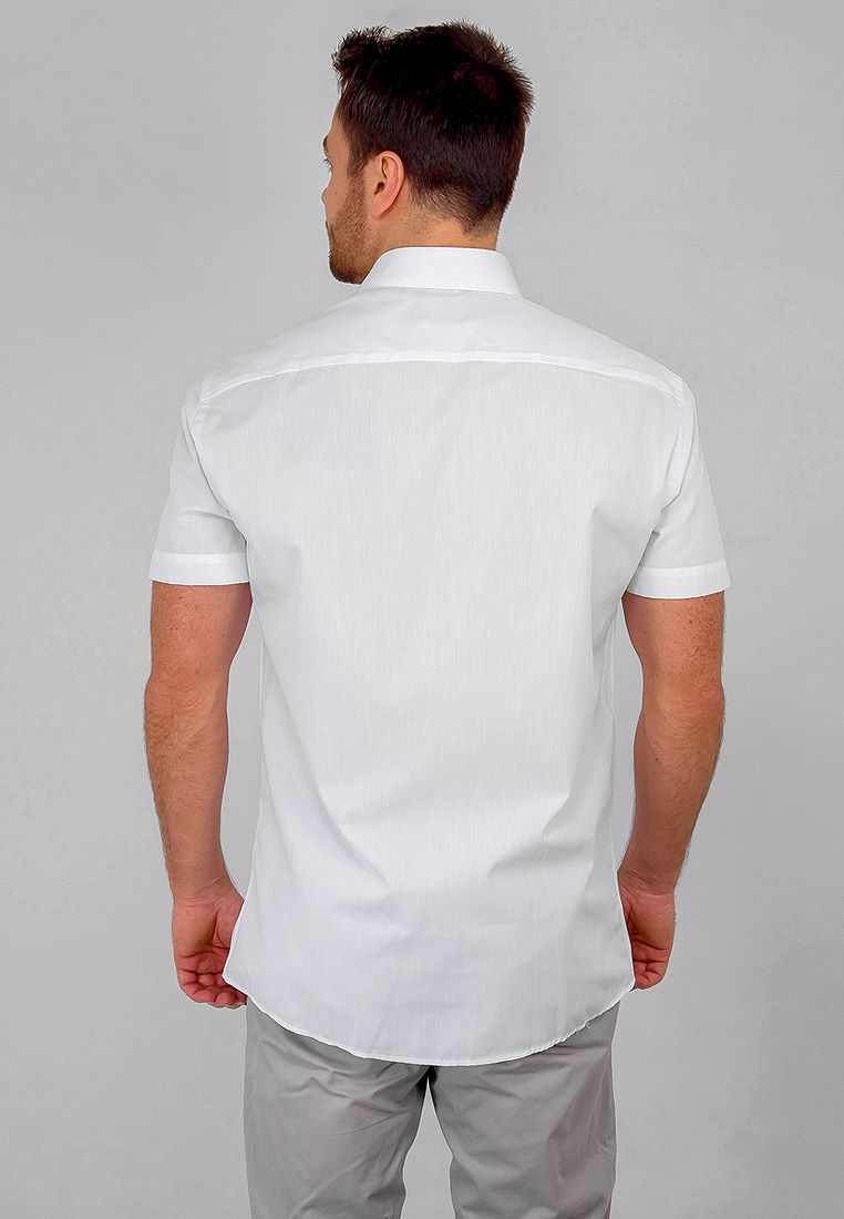 100/109/WHITE/Z Сорочка мужская короткий рукав