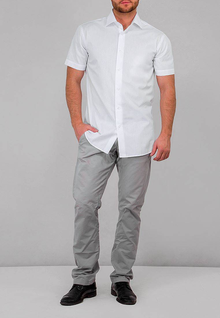 100/109/WHITE/Z Сорочка мужская короткий рукав