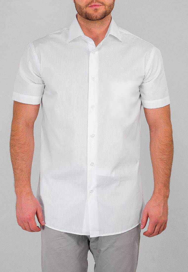 100/109/WHITE/Z Сорочка мужская короткий рукав