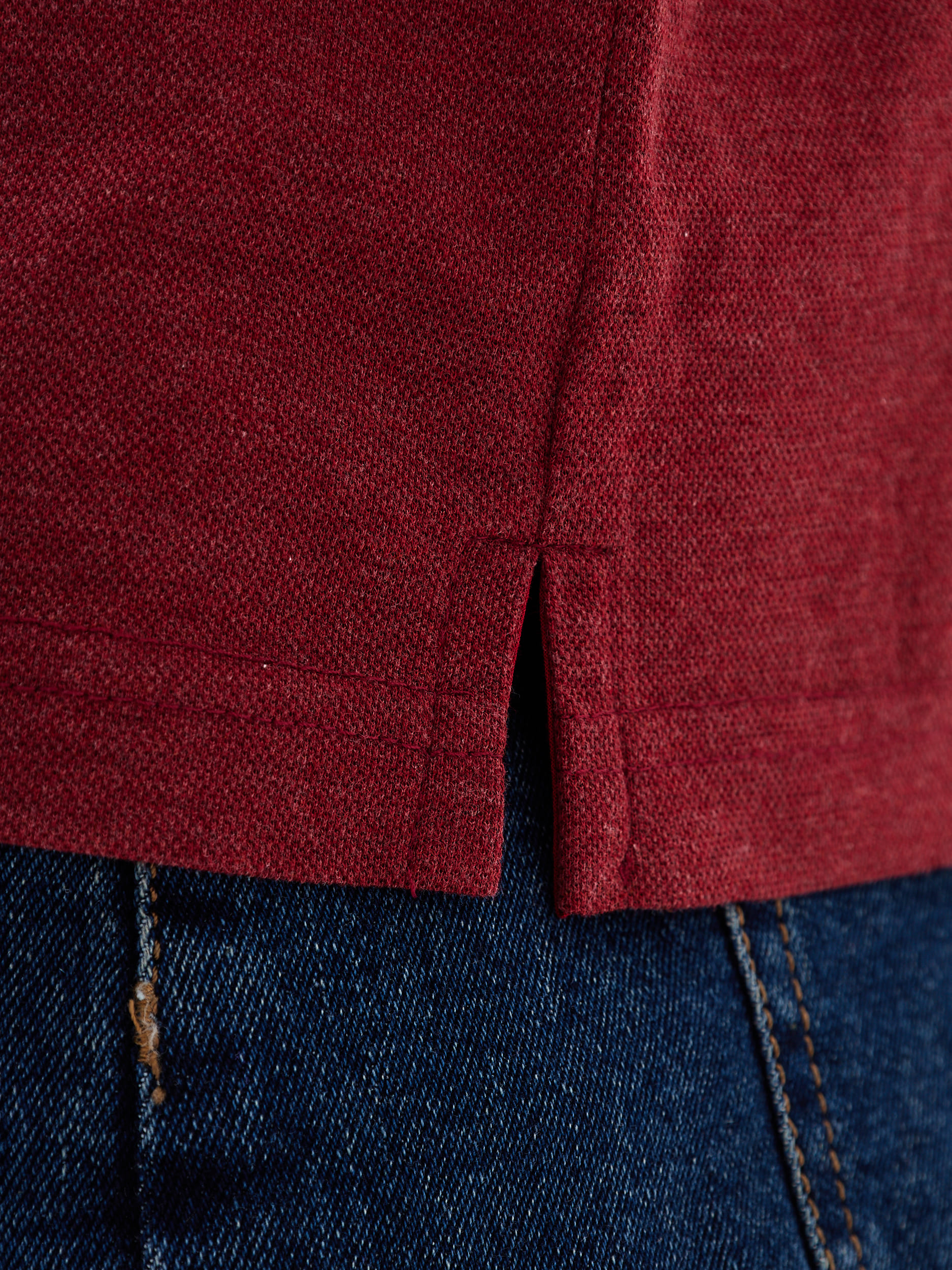 G155-PM14T-LT7326 (бордо) Джемпер мужской с воротником поло